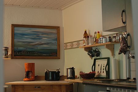 Küche in der großen Ferienwohnung
