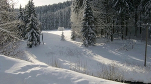 Winter Blick von der Ausfahrt