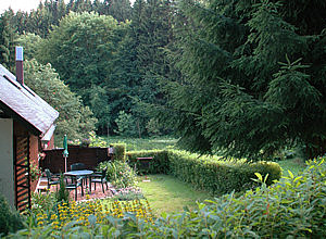 Terrasse der großen Ferienwohnung